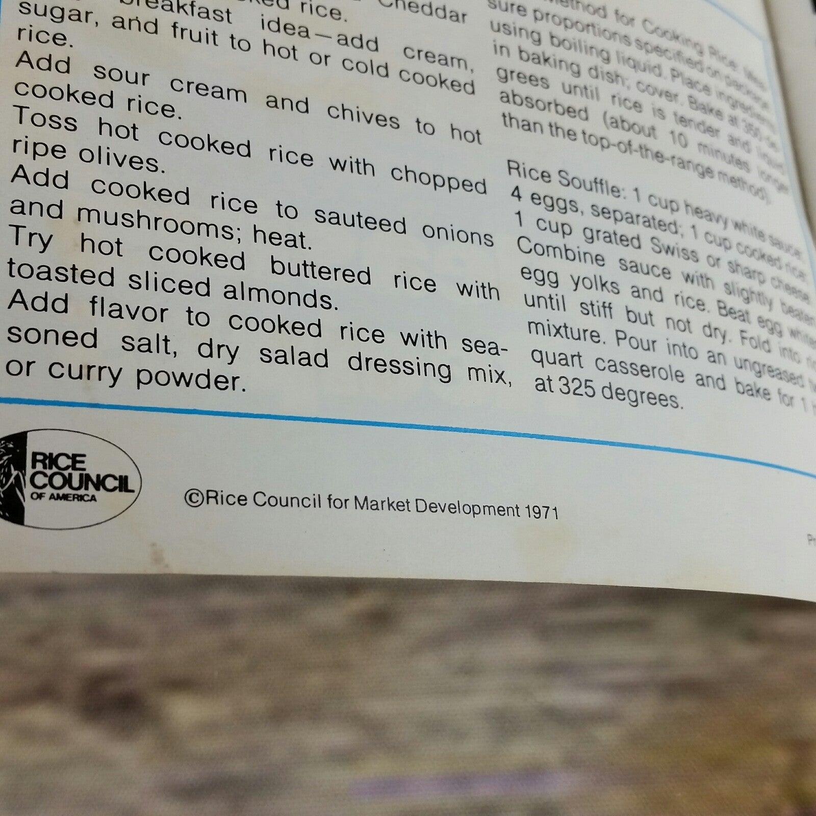 Vintage Cookbook Man Pleasing Recipes Rice Recipes 1971 Promo Paperback Booklet Rice Council - At Grandma's Table