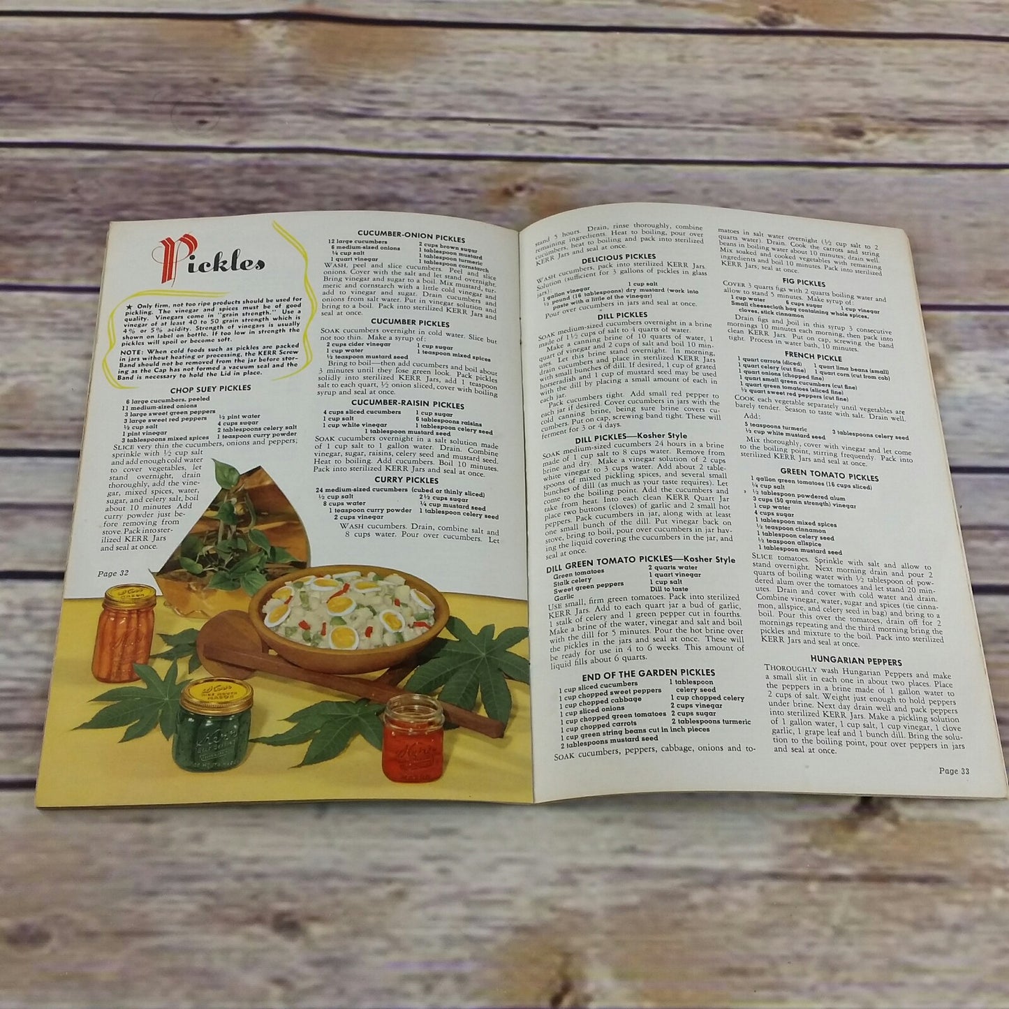 Vintage Kerr Home Canning and Freezing Cookbook Recipes Booklet - At Grandma's Table