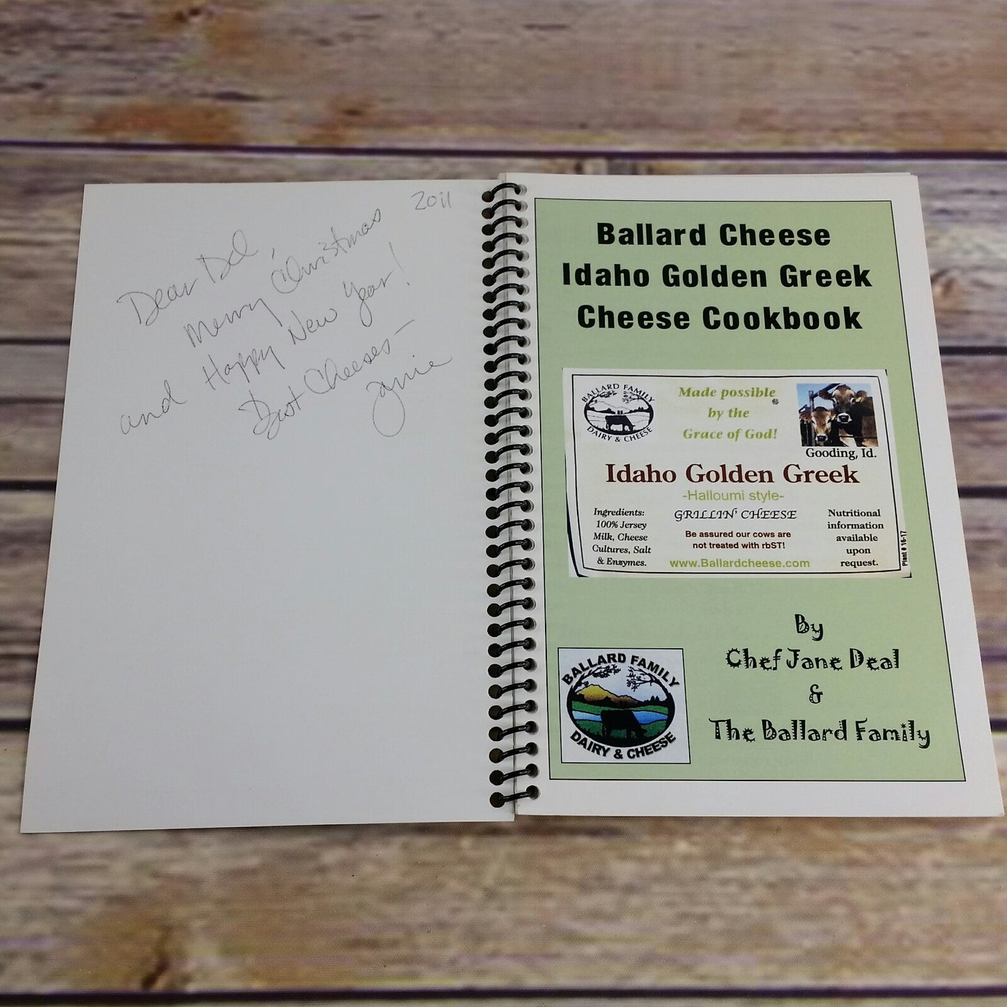 Idaho Cheese Cookbook The Answer to World Piece Ballard Cheese Chef Jane Deal - At Grandma's Table