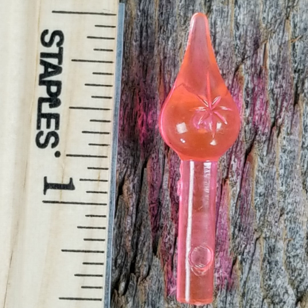 Pink Ceramic Christmas Tree Lights Replacements Starburst Extra Large 20 Each Reflectors Holiday 1.5 inch - At Grandma's Table