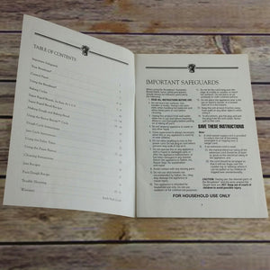 Vintage Breadman Bread Maker Instructions Recipes Manual Bread Bakery Cook Book TR85 1999 - At Grandma's Table