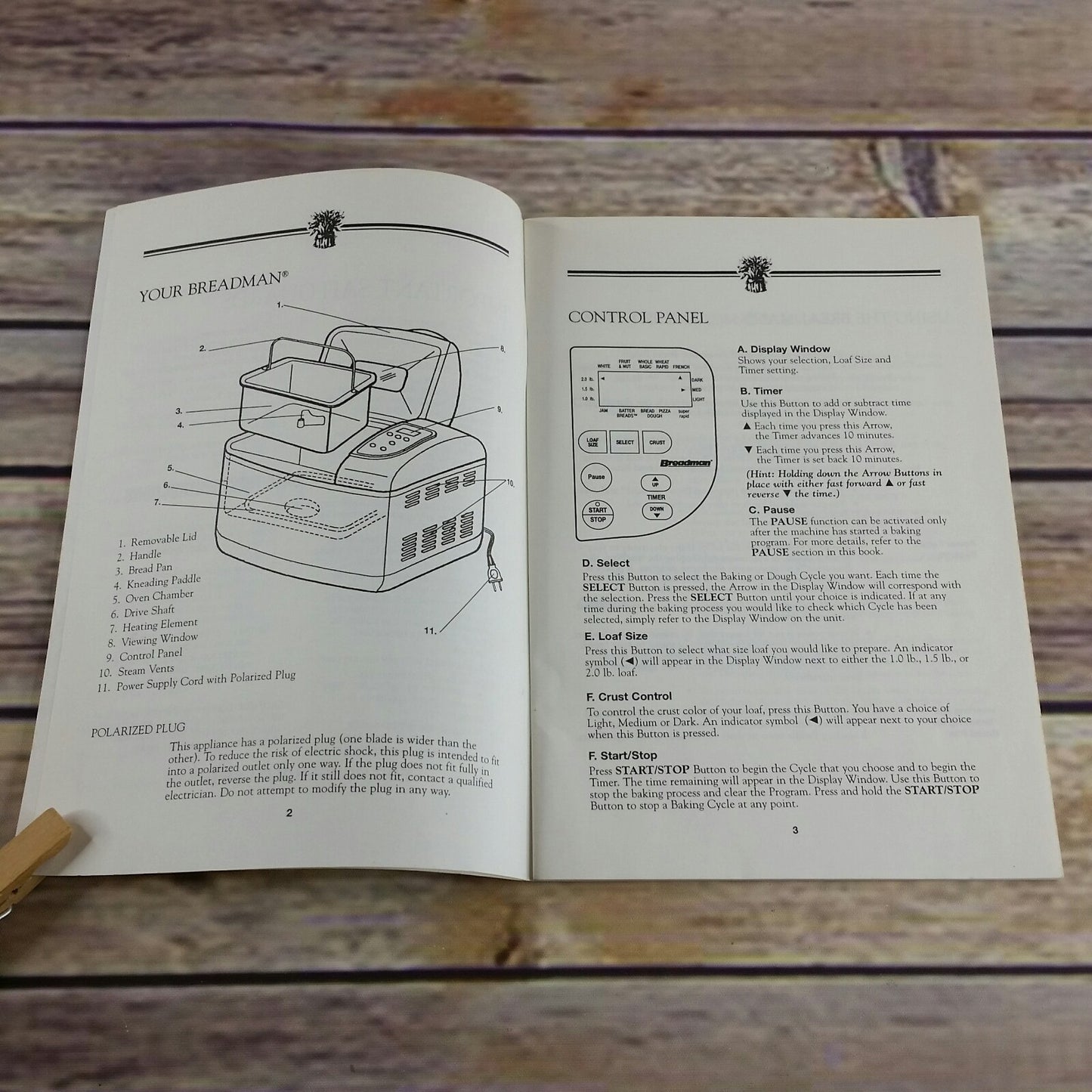 Vintage Breadman Bread Maker Instructions Recipes Manual Bread Bakery Cook Book TR85 1999 - At Grandma's Table