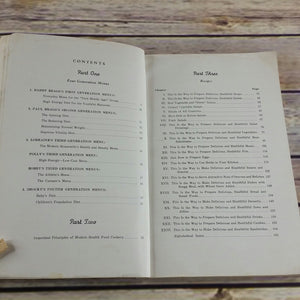 Vintage Cookbook Paul C Bragg Four Generation Health Food Cook Book and Menus 1941 Paperback Book - At Grandma's Table