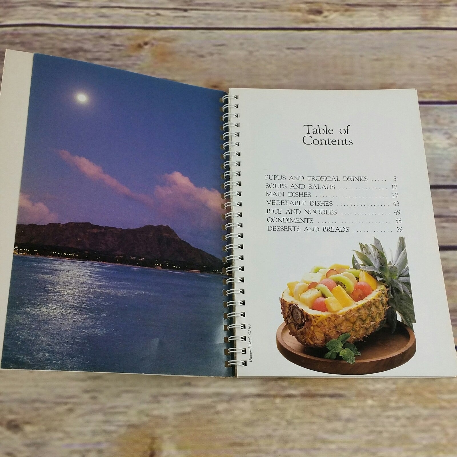 Vintage Hawaii Cookbook Favorite Recipes from Hawaii 1995 Drink Recipes Soups Salads Spiral Bound Island Heritage - At Grandma's Table