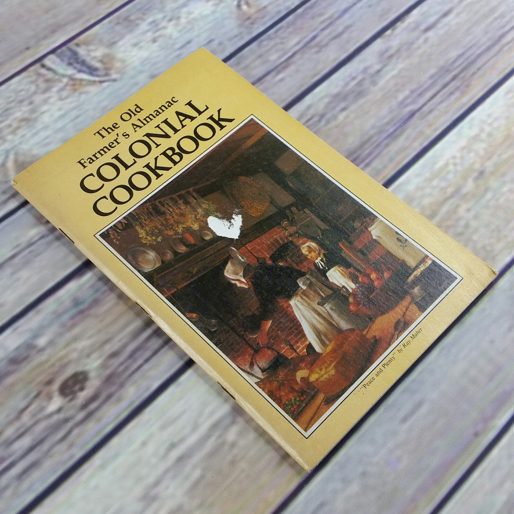 Vintage Old Farmer Almanac Colonial Cookbook 1976 First Edition Yankee Magazine Recipes Paperback - At Grandma's Table