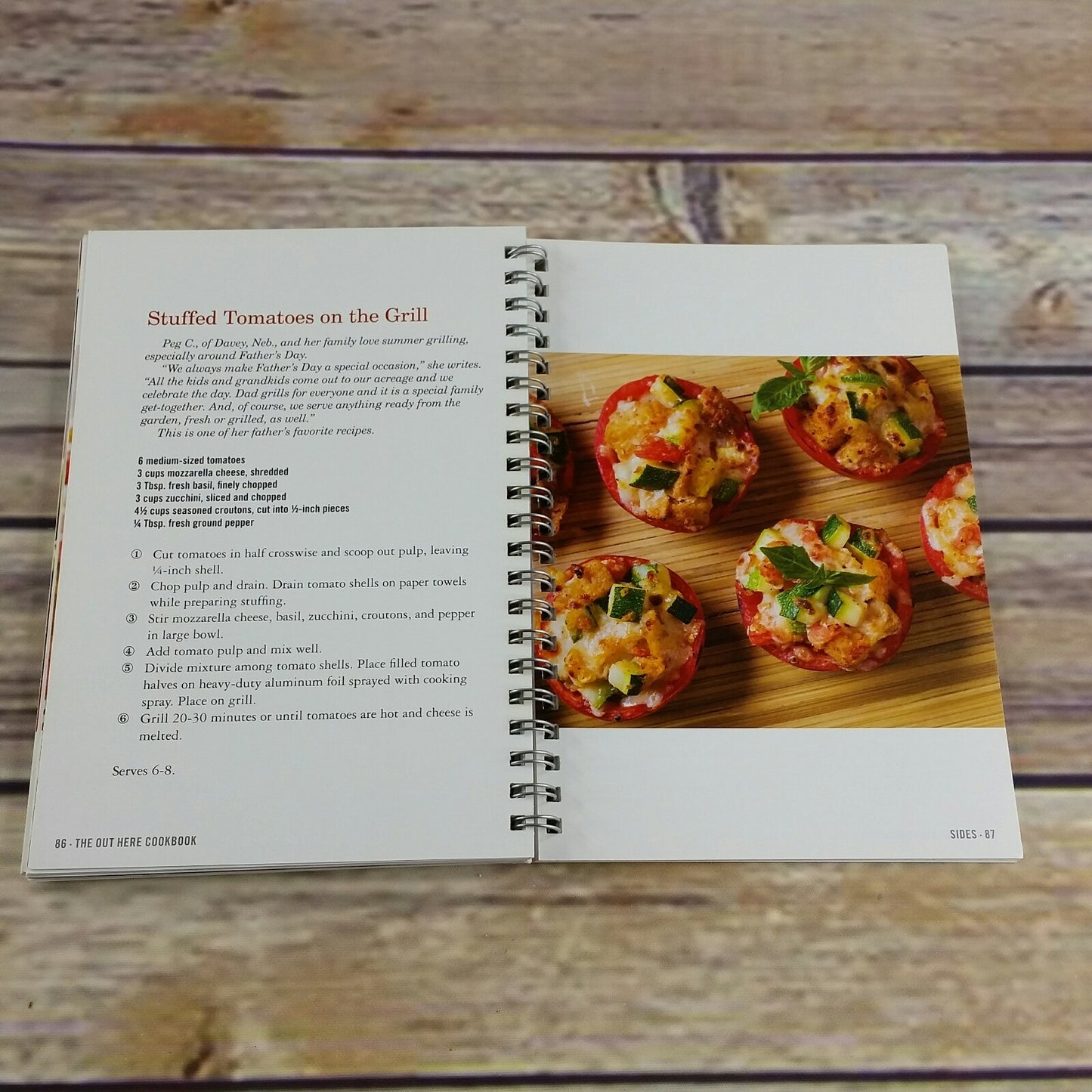 Out Here Cookbook by Tractor Supply Company Spiral Bound 2014 Recipes - At Grandma's Table
