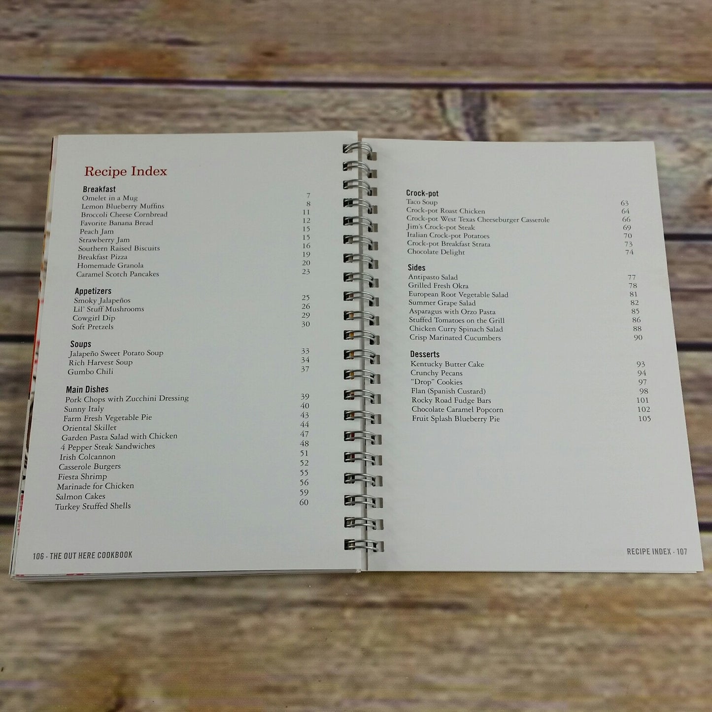 Out Here Cookbook by Tractor Supply Company Spiral Bound 2014 Recipes - At Grandma's Table