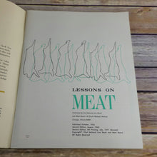 Load image into Gallery viewer, Vintage Ohio Cookbook Lessons on Meat Beef Marketing Program Worthington 1971 Paperback Book - At Grandma&#39;s Table