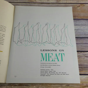 Vintage Ohio Cookbook Lessons on Meat Beef Marketing Program Worthington 1971 Paperback Book - At Grandma's Table