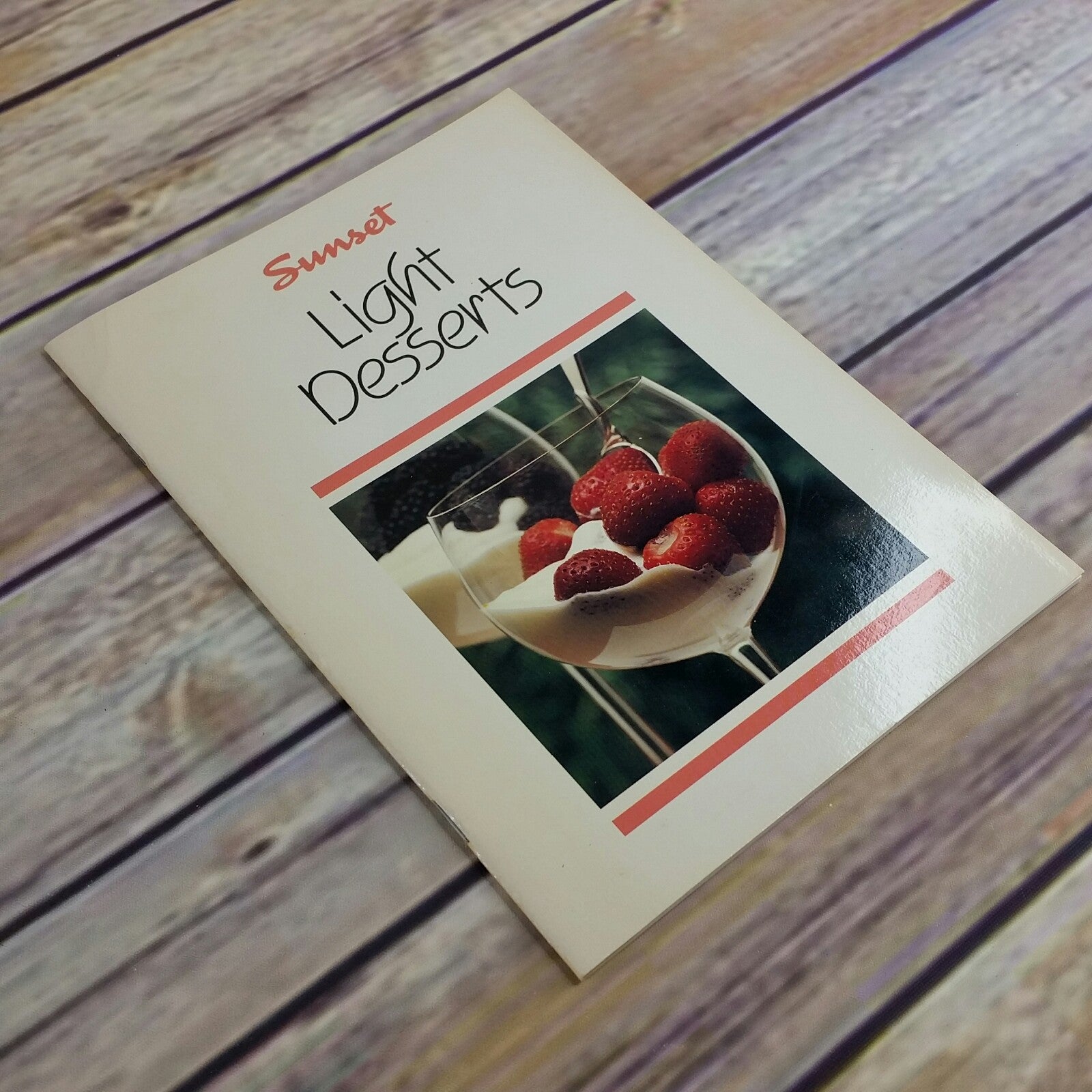 Vintage Cookbook Sunset Light Desserts Cook Book Recipes 1987 Paperback Booklet - At Grandma's Table