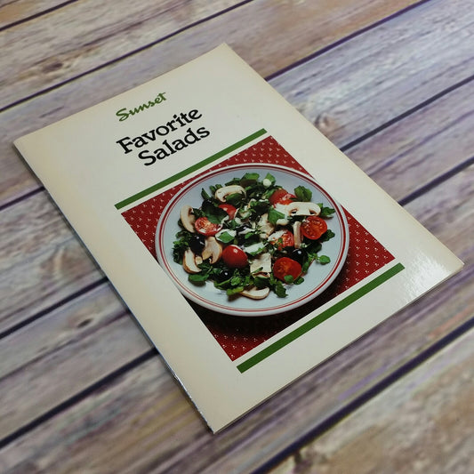 Vintage Cookbook Sunset Favorite Salads Cook Book Recipes 1989 Paperback Booklet - At Grandma's Table