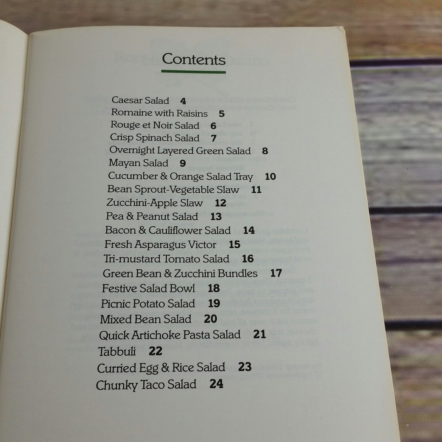 Vintage Cookbook Sunset Favorite Salads Cook Book Recipes 1989 Paperback Booklet - At Grandma's Table