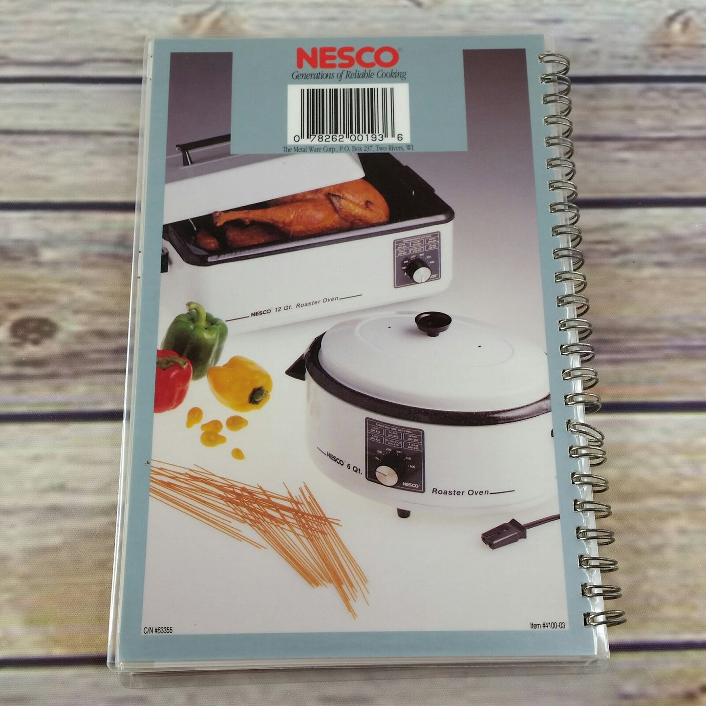 Vintage Cookbook Nesco Roaster Ovens Cooking Recipes Promo 1992 Spiral Bound Home Cooking Naturally 6 Qt and 12 Qt - At Grandma's Table