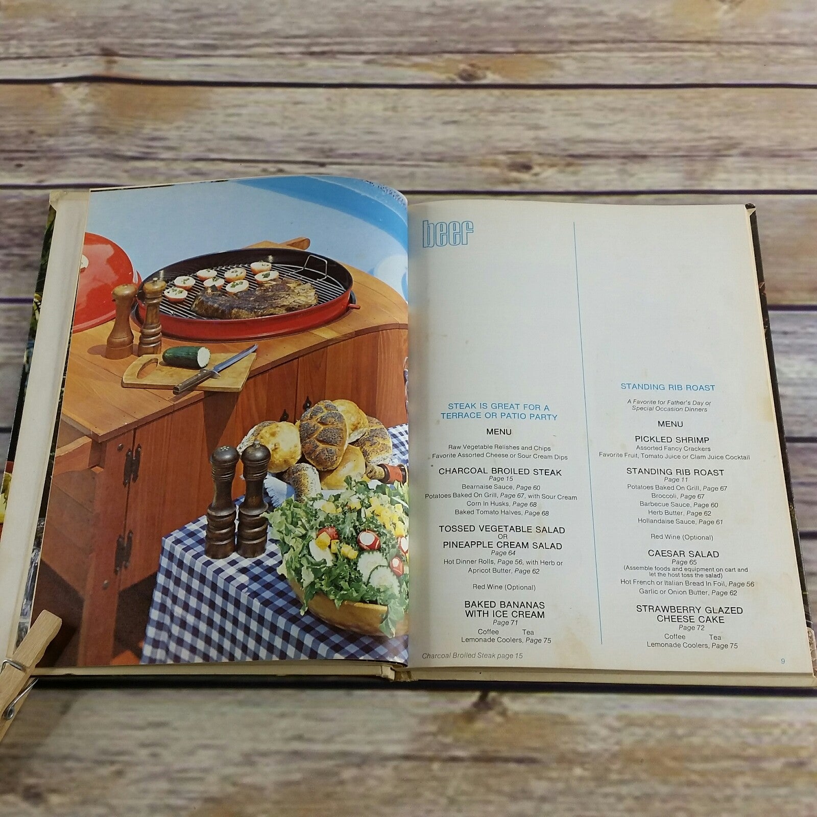 Vintage Cookbook Barbecuing the Weber Covered Way Charcoal Grill 1st Ed 1972 - At Grandma's Table