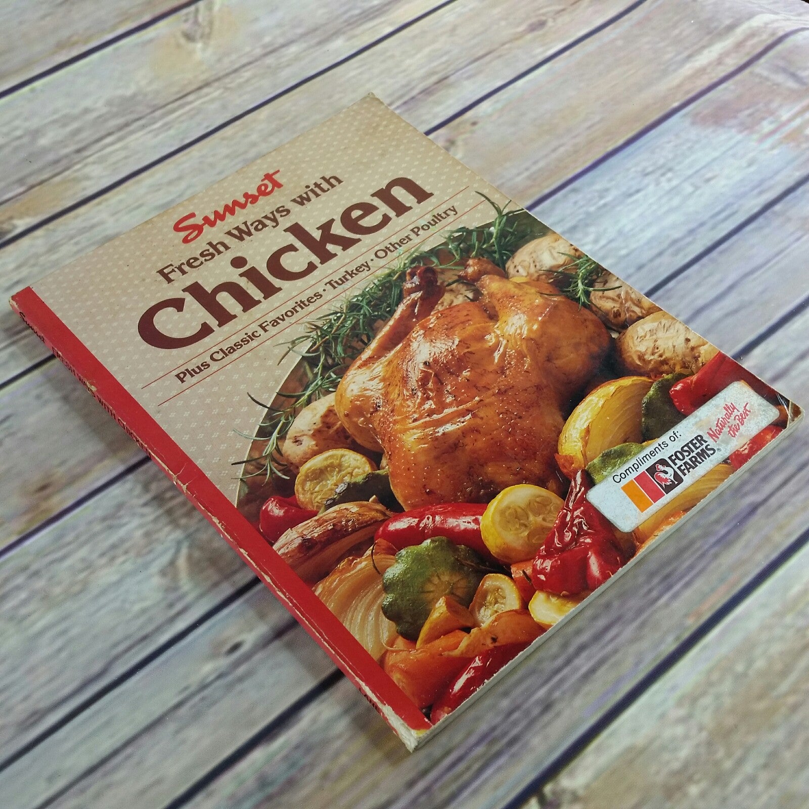 Vintage Cookbook Sunset Fresh Ways with Chicken Turkey Poultry 1986 Paperback Book Sunset Magazine - At Grandma's Table