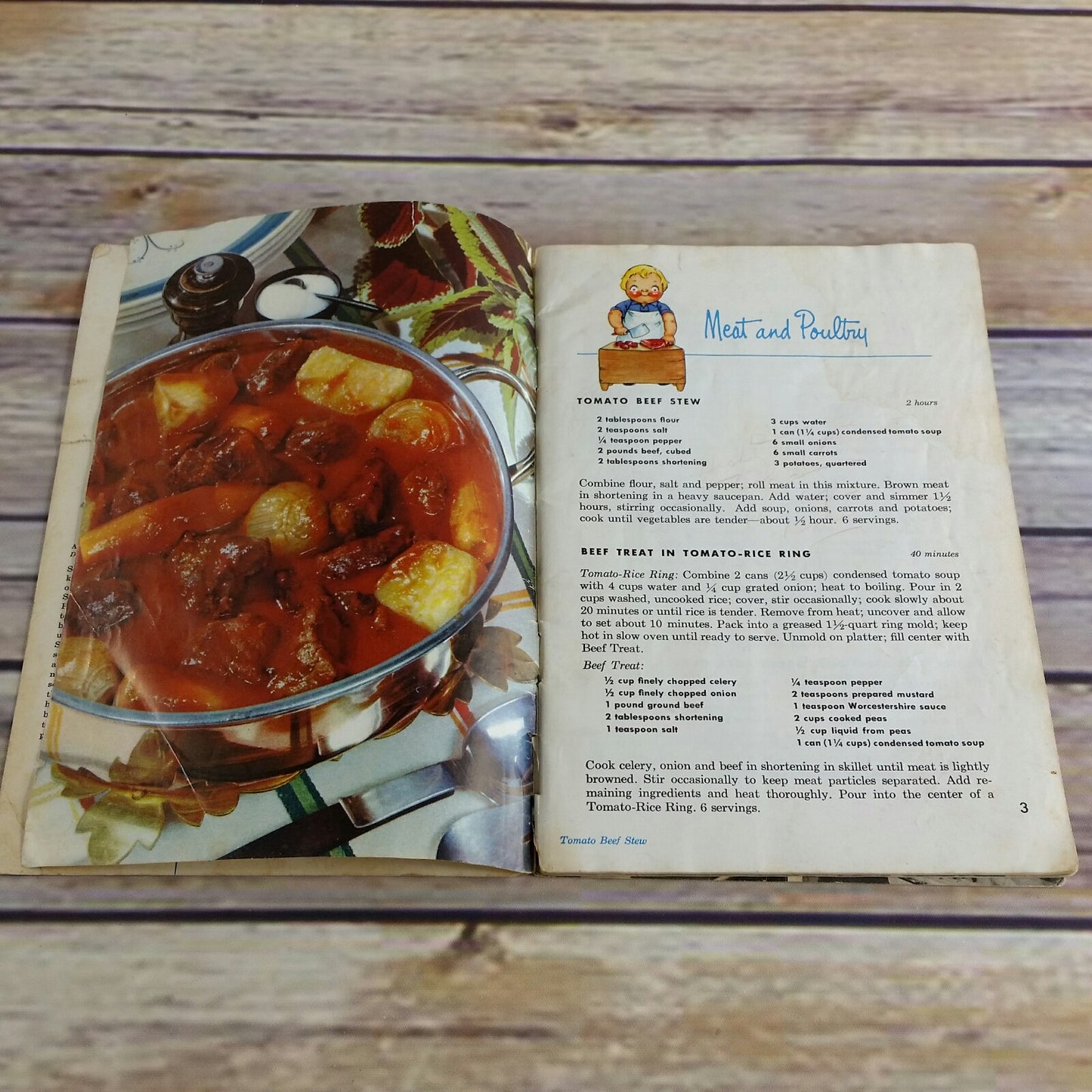 Vintage Cookbook Cooking with Condensed Soup Recipes 1960s Campbell Soup Company