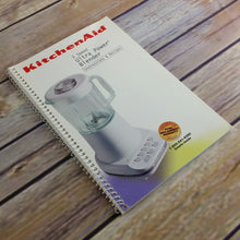 Load image into Gallery viewer, Kitchen Aid Blender Recipes Instructions 5 Speed Ultra Power 1999 Manual KitchenAid - At Grandma&#39;s Table