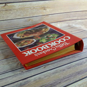 Vintage Cookbook Betty Crocker Red Cover Recipes 5 Ring Binder 1986 Hardcover