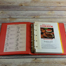 Load image into Gallery viewer, Vintage Cookbook Betty Crocker Red Cover Recipes 5 Ring Binder 1986 Hardcover