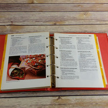 Load image into Gallery viewer, Vintage Cookbook Betty Crocker Red Cover Recipes 5 Ring Binder 1986 Hardcover