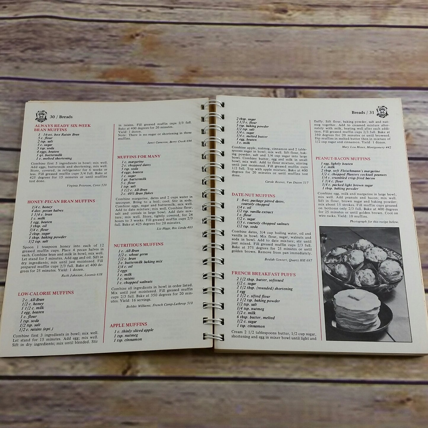 Vintage California Cookbook State Grange Recipes Are Naturally Good Eating 1985 Spiral Bound Paperback