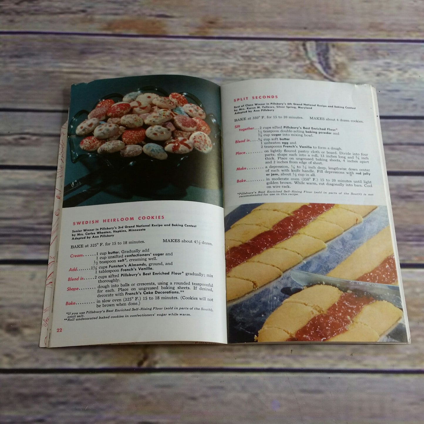 Vintage Cookbook Pillsburys Butter Cookie Recipes Ann Pillsbury Recipe Files Paperback Booklet Recipe Exchange 1950s