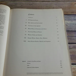 Vintage Wines and Spirits Time Life Books Foods of the World 1968 Hardcover Recipes History and Information