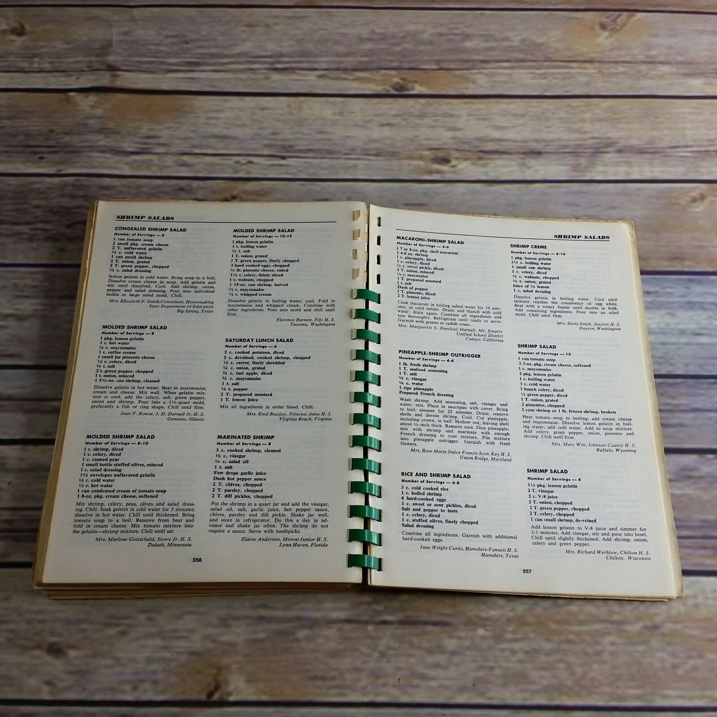 Vintage Salads Cookbook Fav Recipes of American Home Economics Teachers 1964 - At Grandma's Table