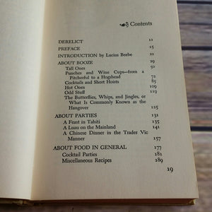 Vintage Trader Vics Book of Food and Drink Hardcover 1946 1500 Recipes Rum NO Dust Jacket