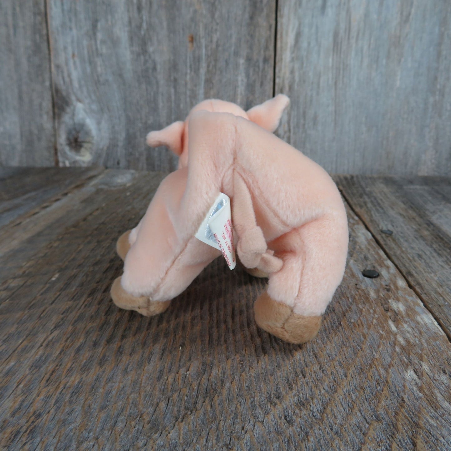 Vintage Pig Plush Beanie Baby Knuckles Bean Bag Stuffed Animal 1999