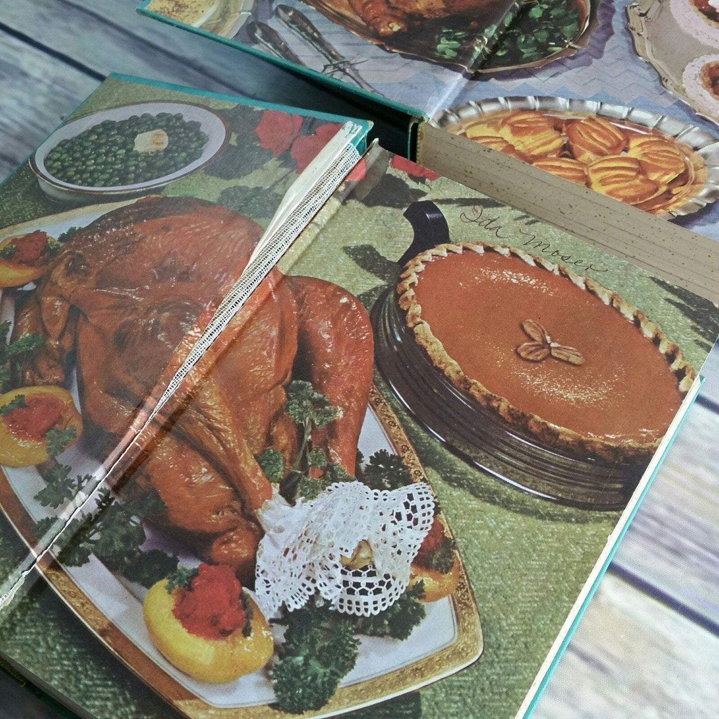 Vintage Meta Given’s Cookbook Modern Encyclopedia of Cooking Set Old 1950s Hardcover