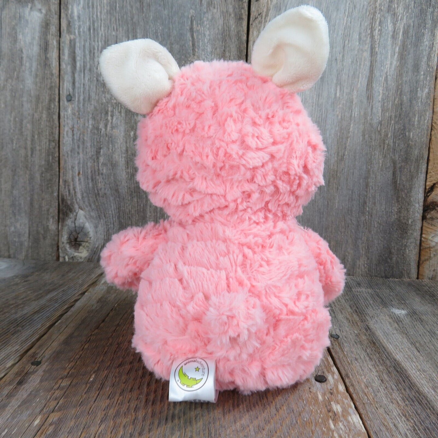 Pink Alpaca Plush Llama w Heart Stuffed Animal Animal Adventure Valentine 2021