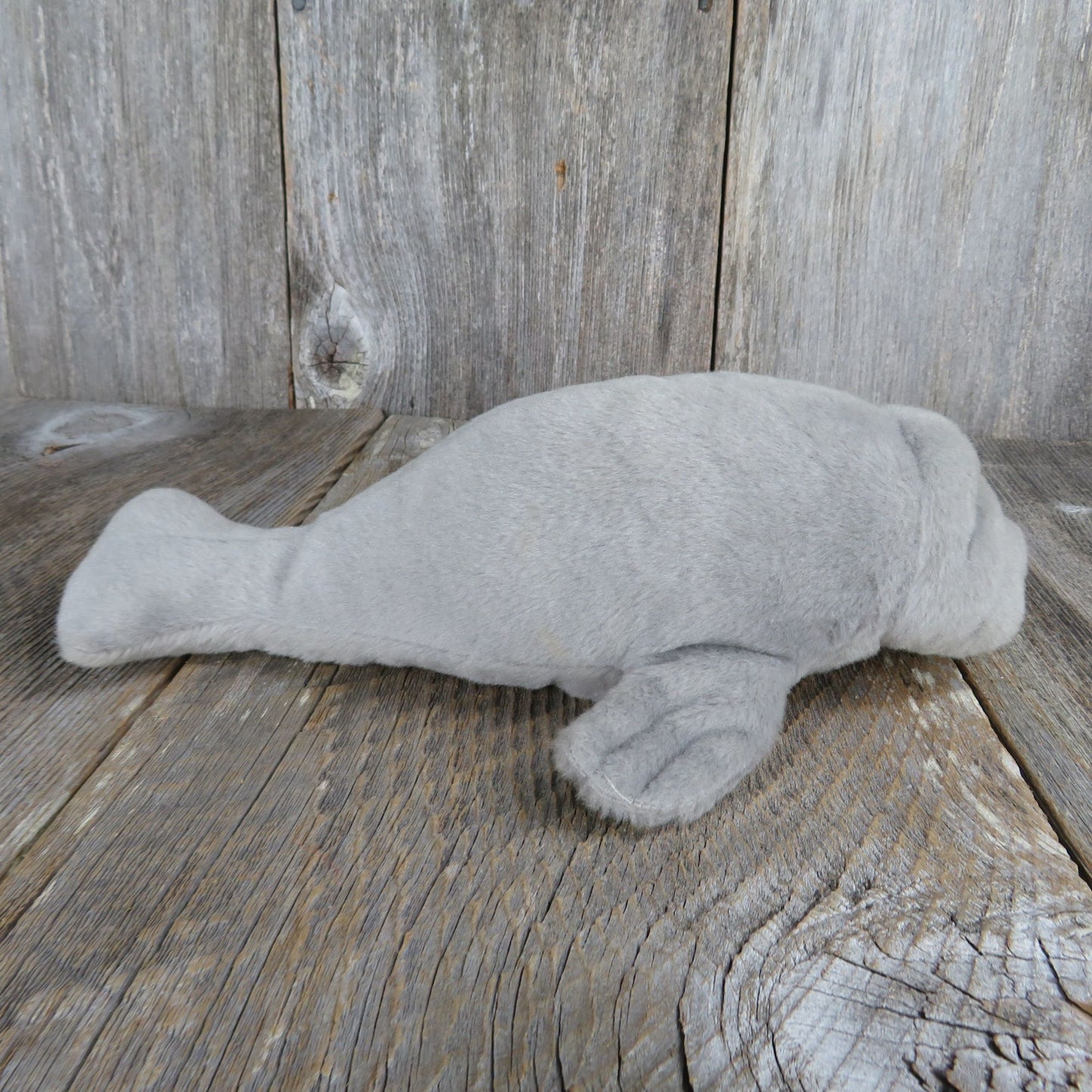 Manatee Plush Grey Stuffed Animal Ocean Sea Souvenir Whale Aquarium