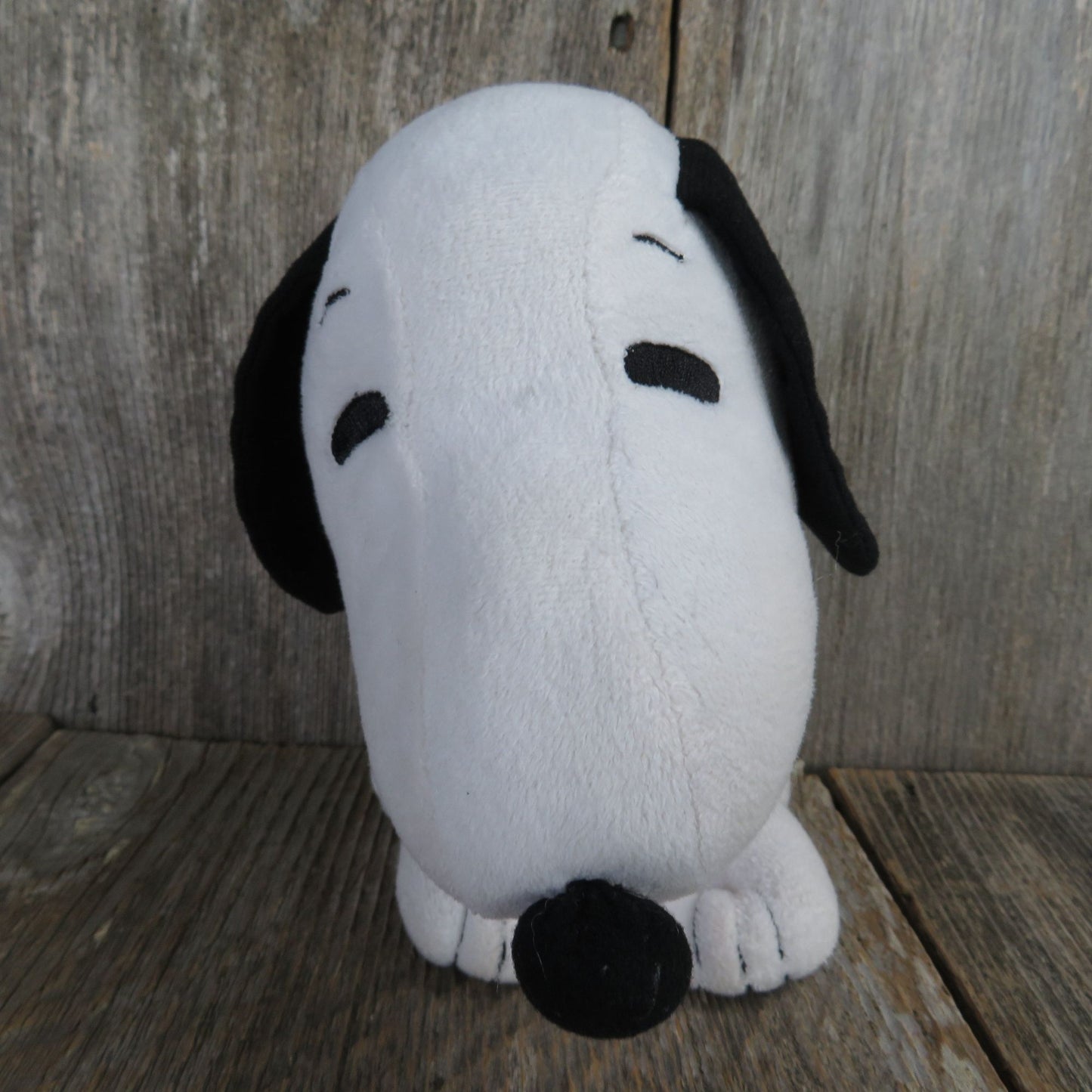 Vintage Snoopy Dog Plush White Black Hallmark Charlie Brown Puppy Stuffed Animal