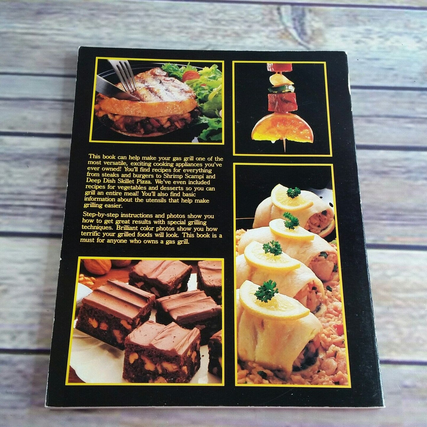 Vintage Cookbook Gas Grill Cookouts Recipes 1987 Paperback Simple To Sensational Sears Barbecue BBQ Grilling