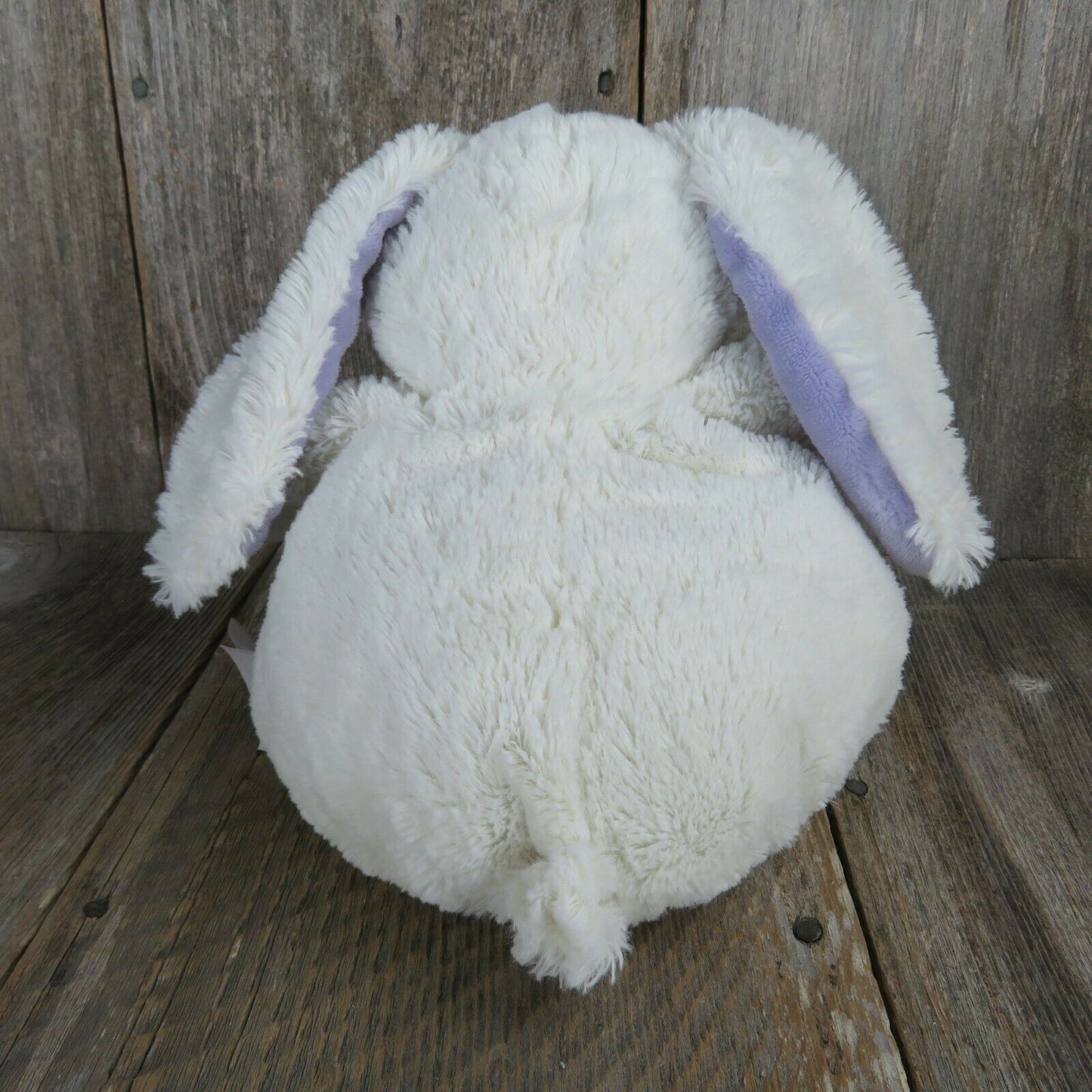 Bunny Rabbit Plush White Purple Ears Feet Little Miracles Costco Sewn Eyes Nose
