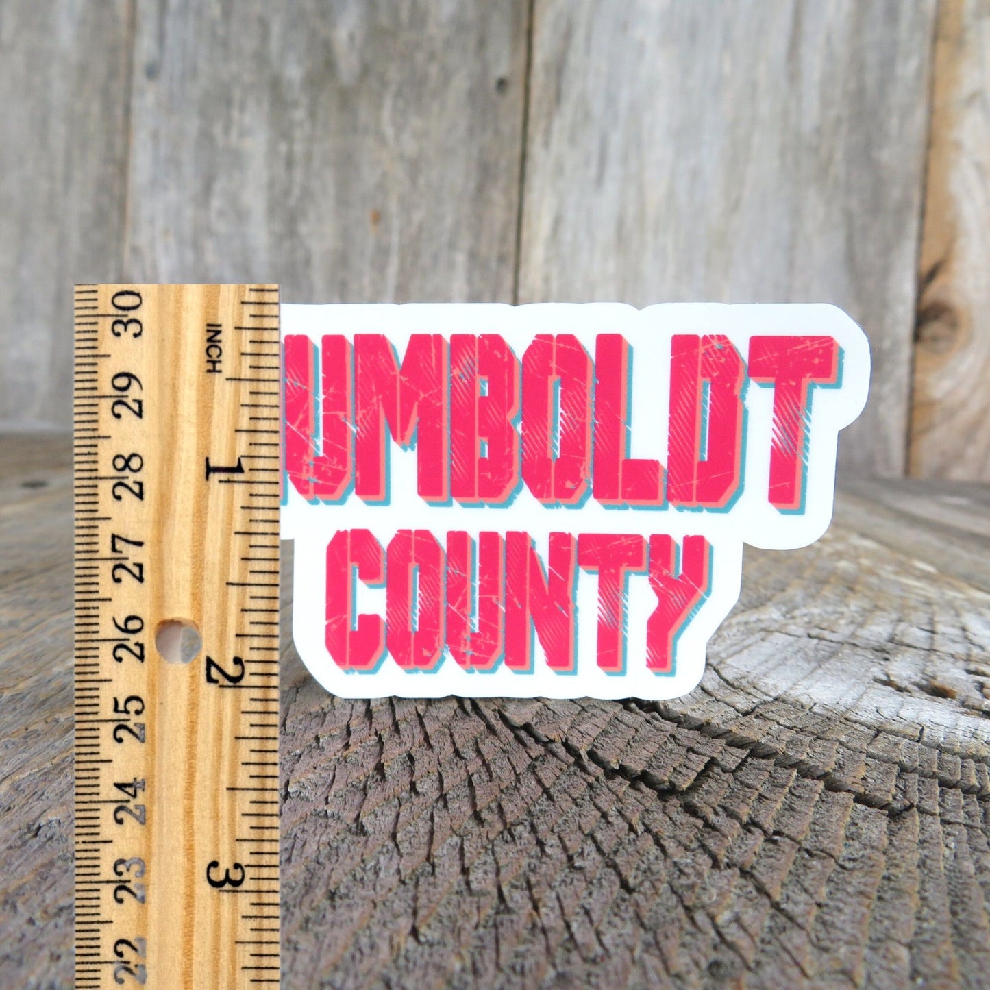 Humboldt County Sticker Humboldt County California Pink Sticker Souvenir Waterproof Travel