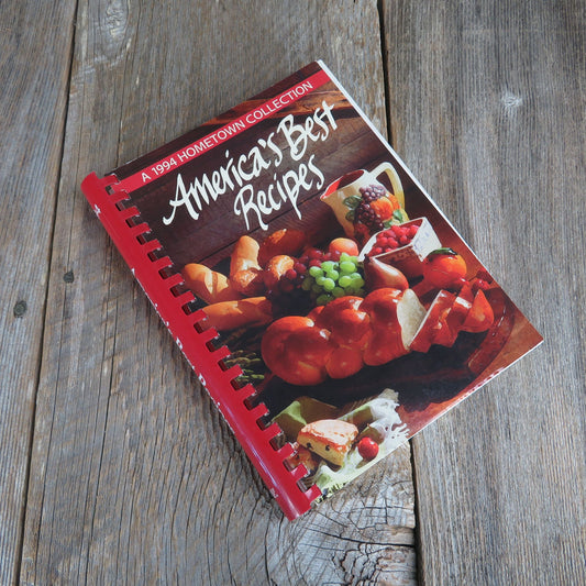 Vintage Cookbook America's Best Recipes 1994 Hometown Collection Oxmoor House Spiral Bound Book Series