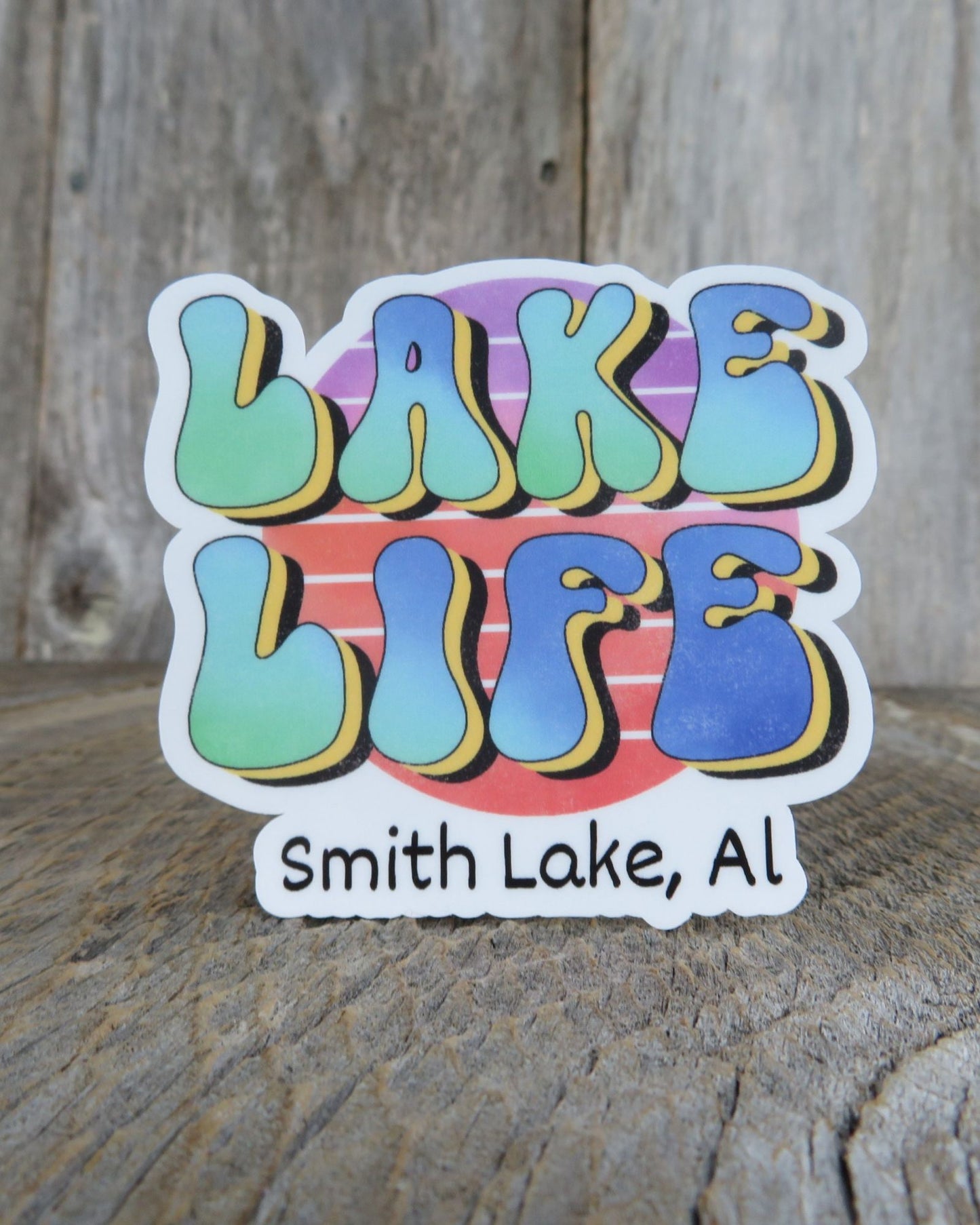 Smith Lake Alabama Sticker Lake Life Waterproof Camping Outdoors Souvenir Black Warrior River