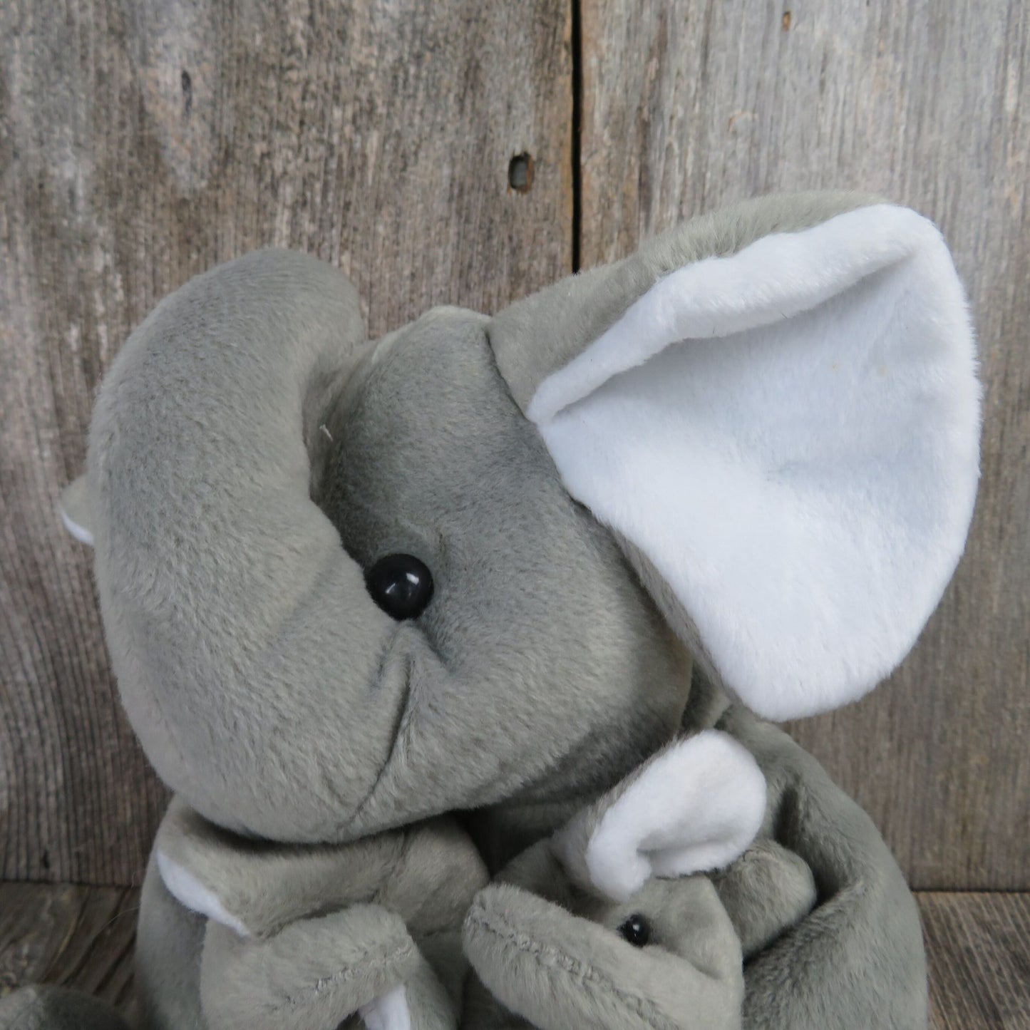 Vintage Elephant Mom and Me Plush Kellytoy Stuffed Animal Baby Elephants Kelly toy 1998