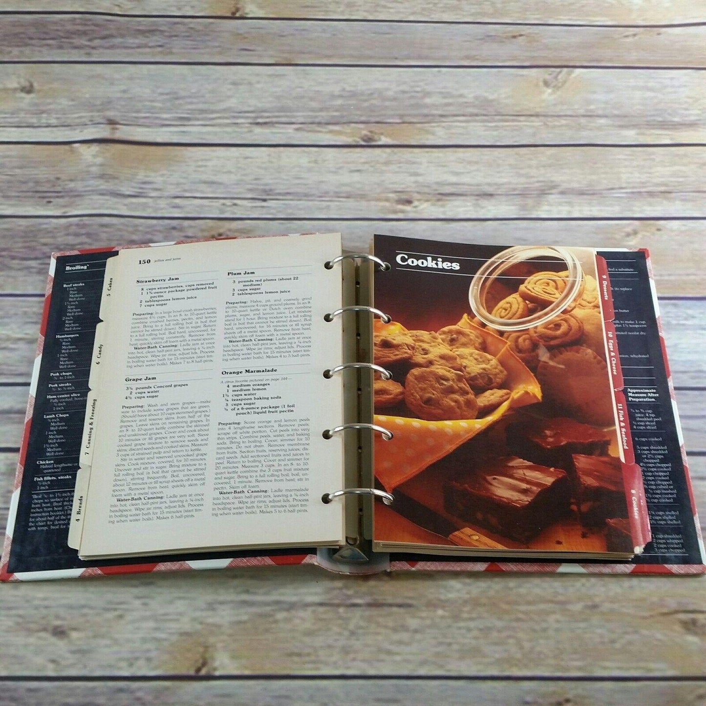 Vintage Better Homes and Gardens New Cookbook Recipes 5 Ring Binder 1986 Ninth Edition Sixth Printing