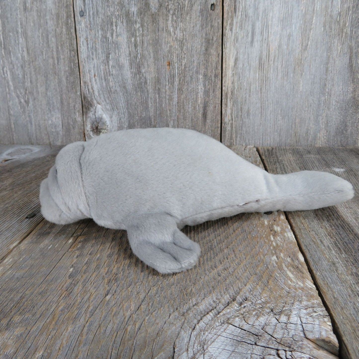 Manatee Plush Grey Stuffed Animal Ocean Sea Souvenir Whale Aquarium