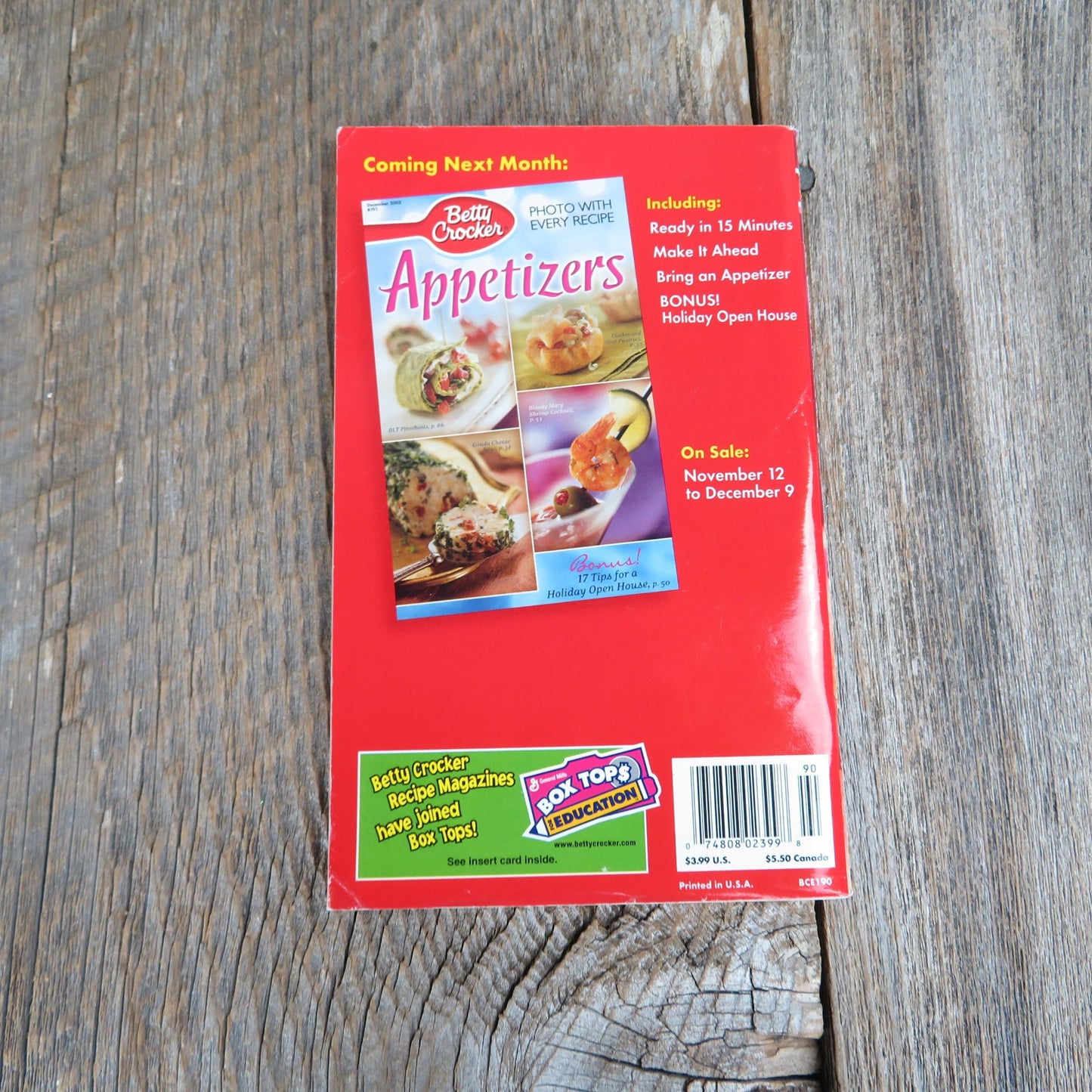 Betty Crocker Booklet Holiday Cookbook Pamphlet 2002 Easy Entertaining Breads Christmas Menus Gift Ideas