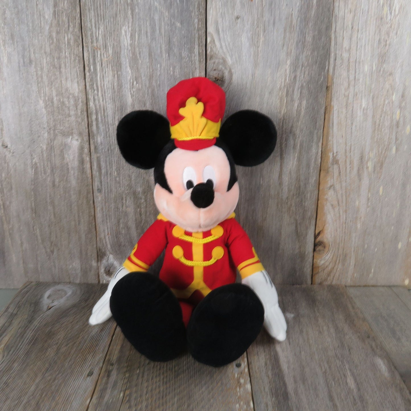 Mickey Mouse Drum Major Plush Disney Macy's Parade Singing Marching Band Uniform Leader Large Stuffed Animal