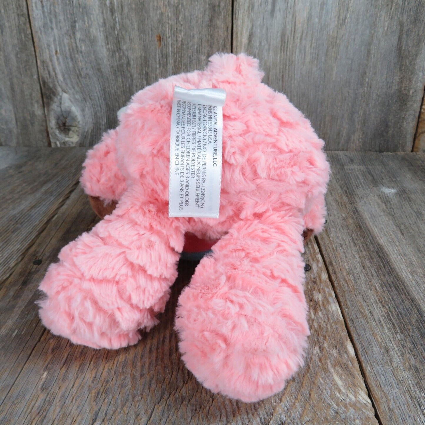 Pink Alpaca Plush Llama w Heart Stuffed Animal Animal Adventure Valentine 2021