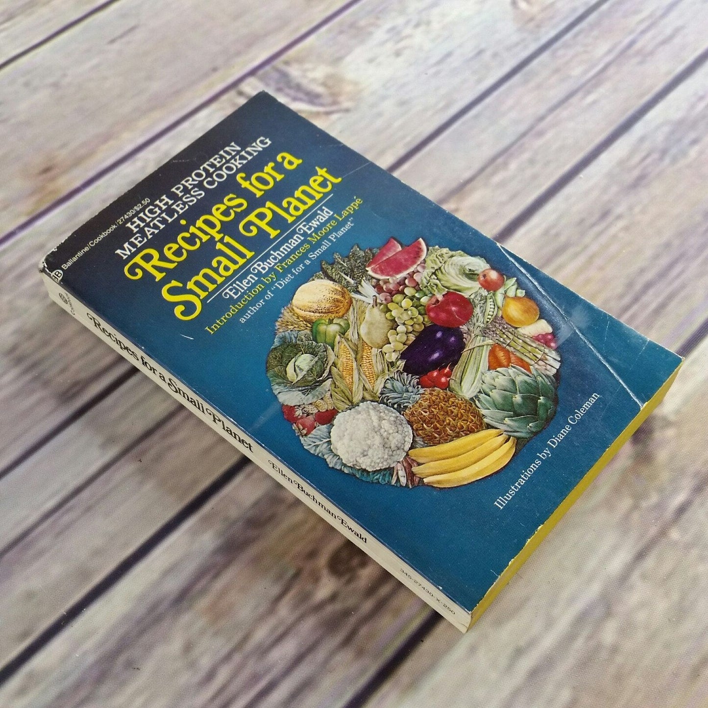 Vintage Cookbook Recipes for a Small Planet High Protein Meatless Cooking 1978 Vegetarian Paperback 22nd Printing