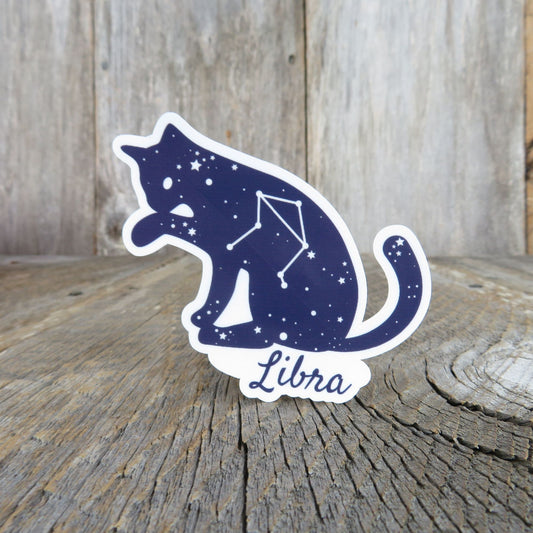 Libra Cat Sticker Astrology Birthday Star Sign Waterproof Star Chart