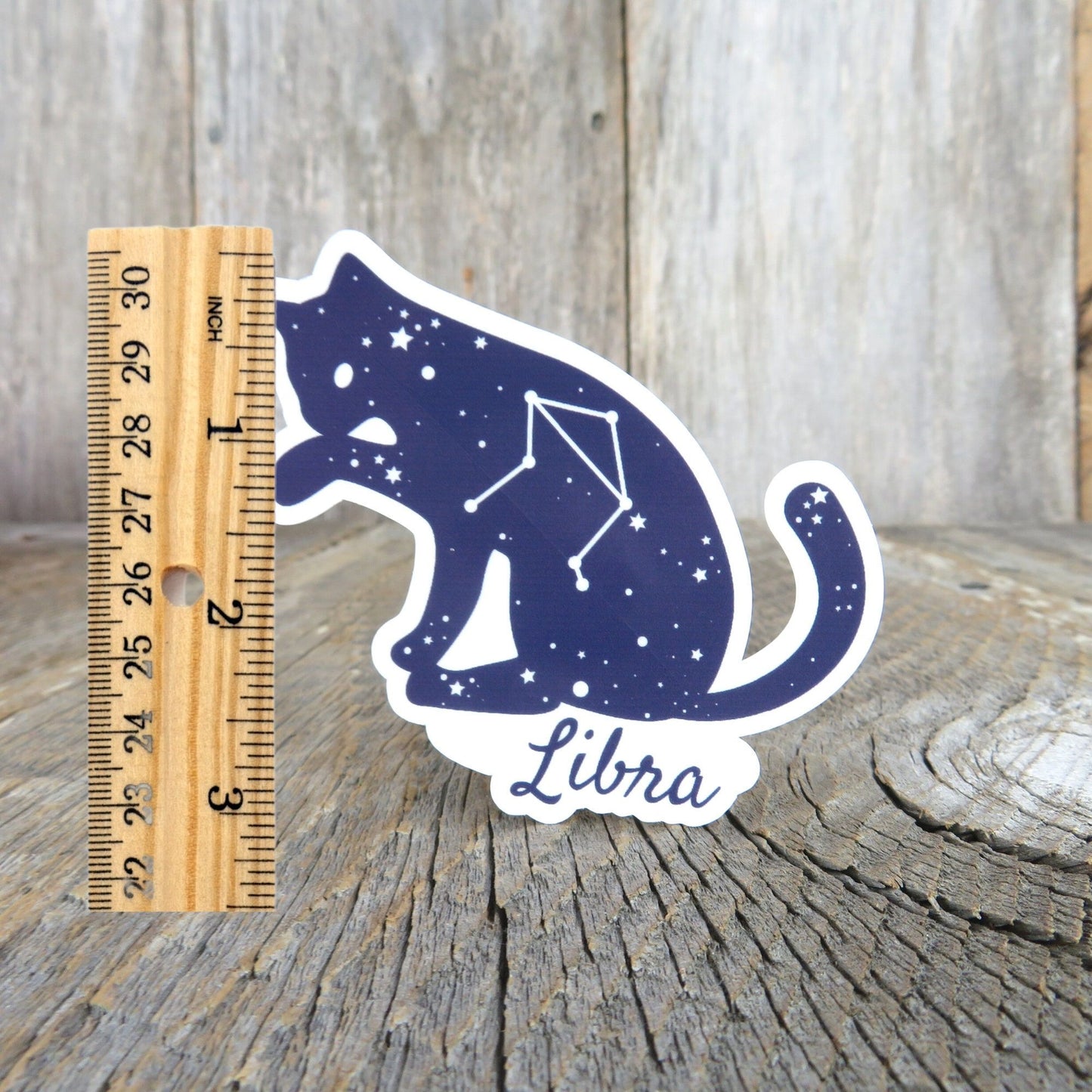 Libra Cat Sticker Astrology Birthday Star Sign Waterproof Star Chart