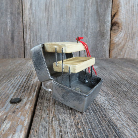 Vintage Tackle Box Fisherman Ornament Lures Fishing Tackle Hooks Christmas Seasons Cannon Falls