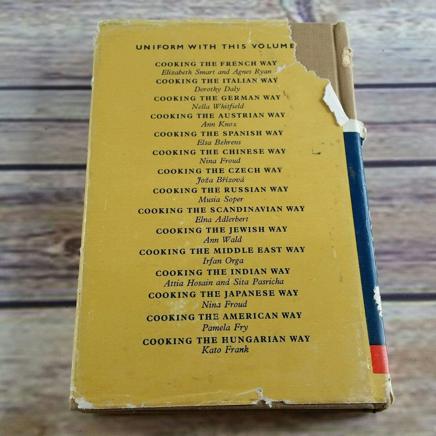 Vtg British Cookbook Cooking the British Way 1963 Hardcover with Dust Jacket Joan Clibbon Breakfast Soups Fish Meat Pastry and more